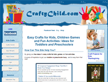 Tablet Screenshot of craftychild.com